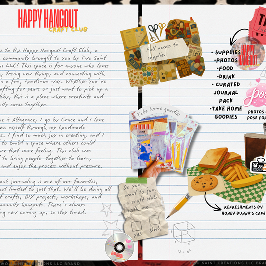 Happy Hangout Craft Club | Mixtapes & Messy Pages - Month of July