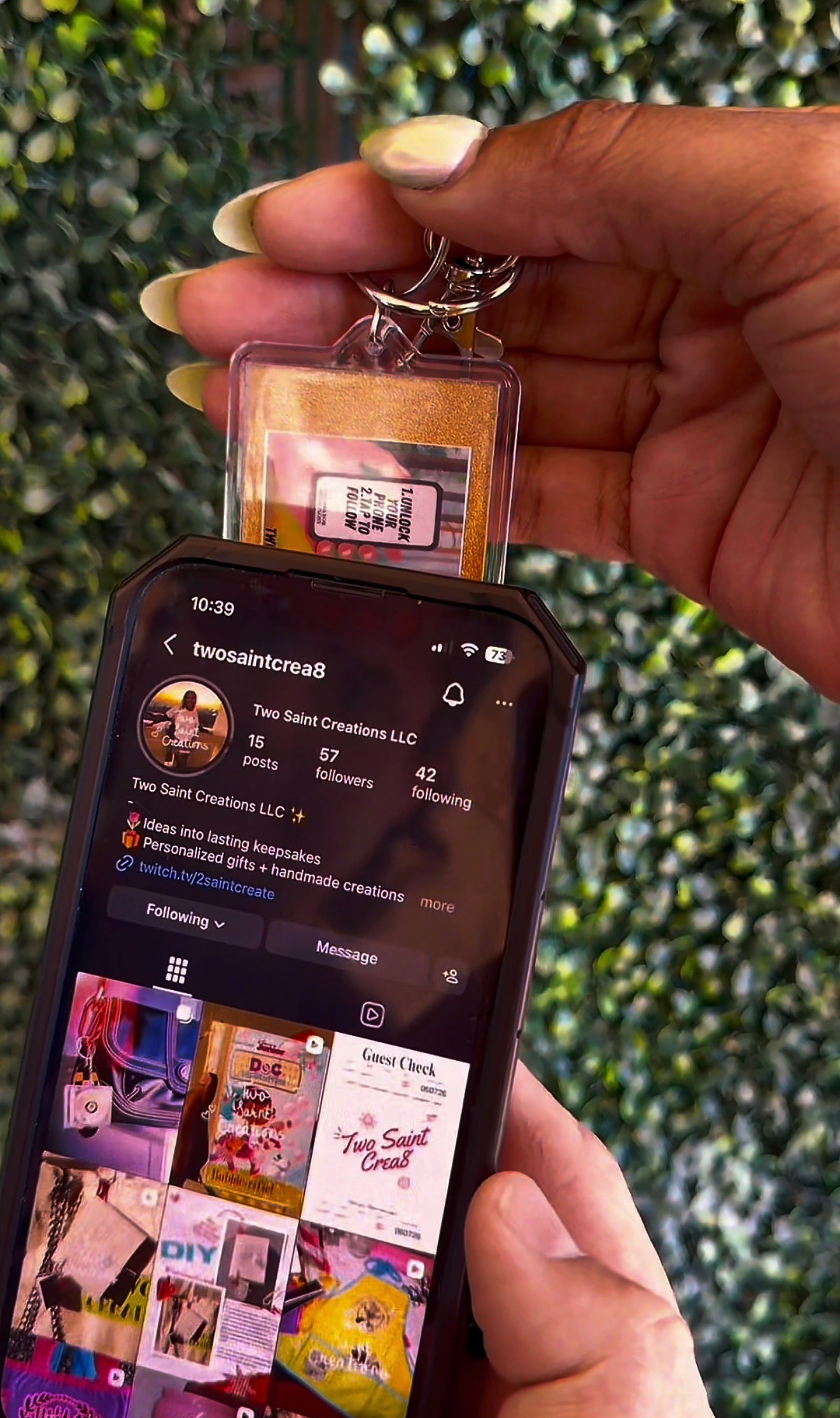 Social Tap NFC Keychain